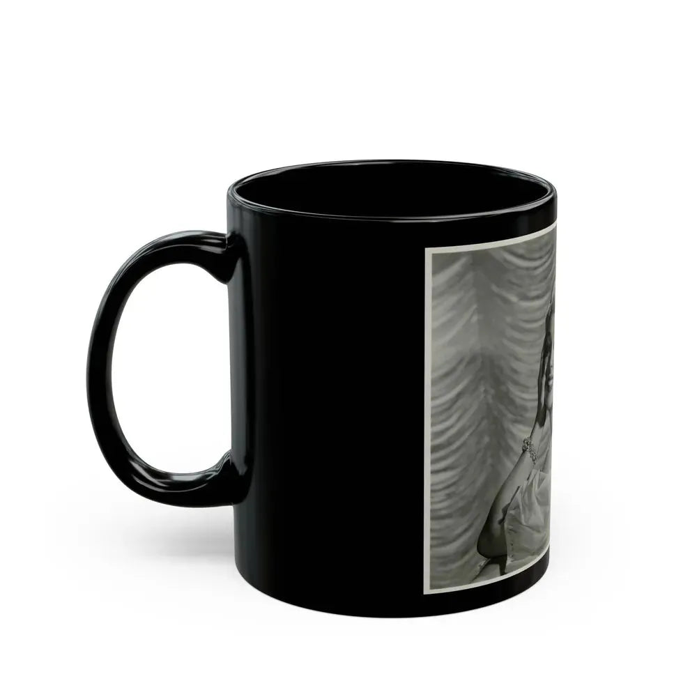 Greta Thyssen #56 (Vintage Female Icon) Black Coffee Mug - Go Mug Yourself