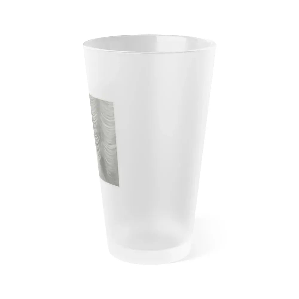 Greta Thyssen #56 (Vintage Female Icon) Frosted Pint Glass 16oz - Go Mug Yourself
