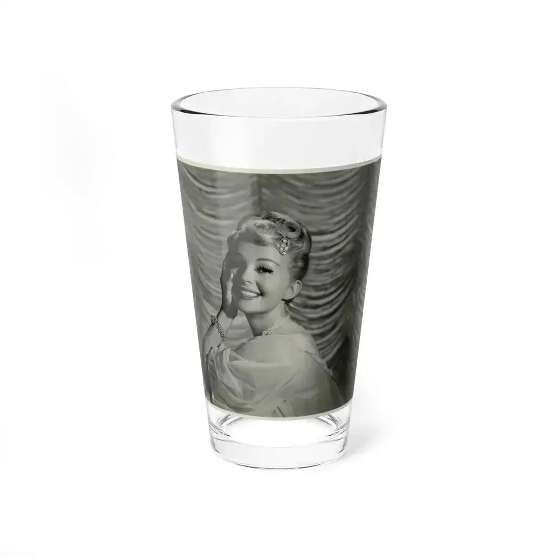 Greta Thyssen #56 (Vintage Female Icon) Pint Glass 16oz 16oz - Go Mug Yourself