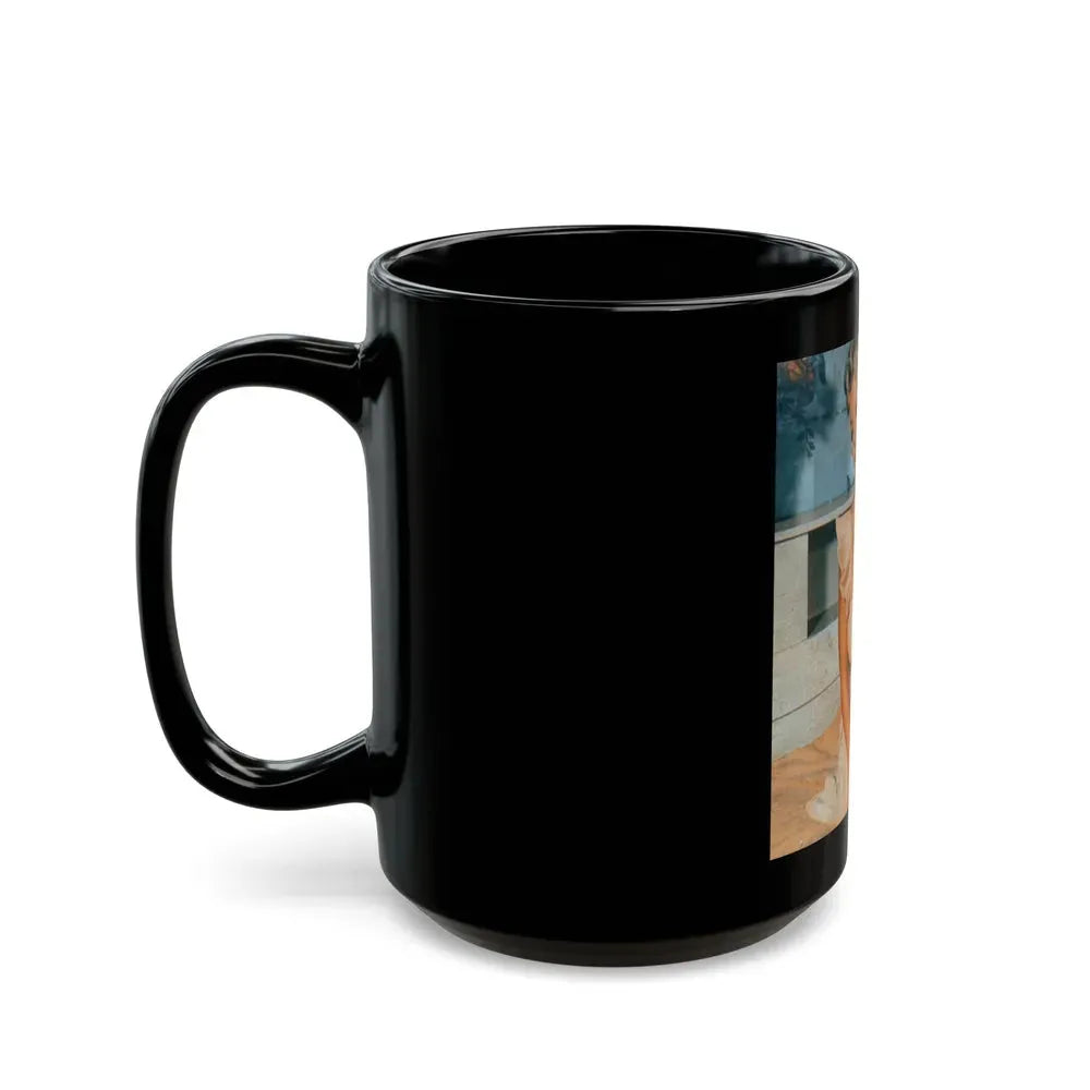 Greta Thyssen #68 (Vintage Female Icon) Black Coffee Mug - Go Mug Yourself