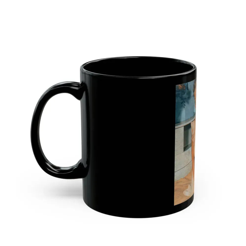 Greta Thyssen #68 (Vintage Female Icon) Black Coffee Mug - Go Mug Yourself
