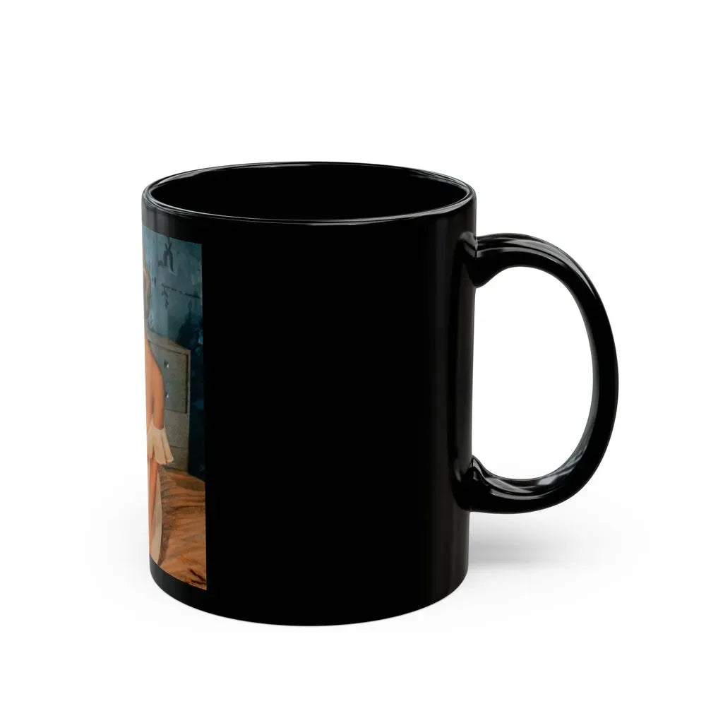 Greta Thyssen #68 (Vintage Female Icon) Black Coffee Mug - Go Mug Yourself