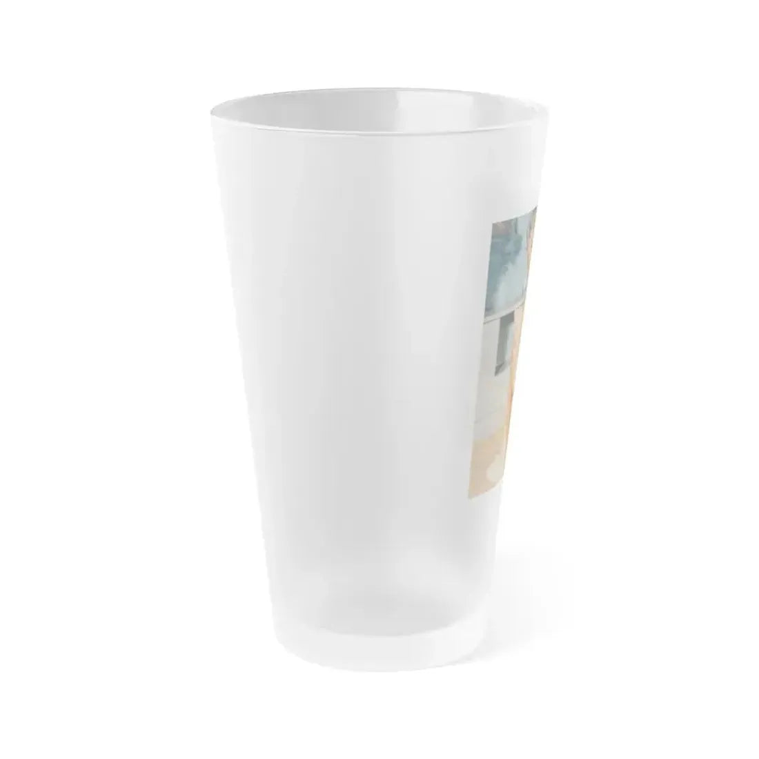 Greta Thyssen #68 (Vintage Female Icon) Frosted Pint Glass 16oz - Go Mug Yourself