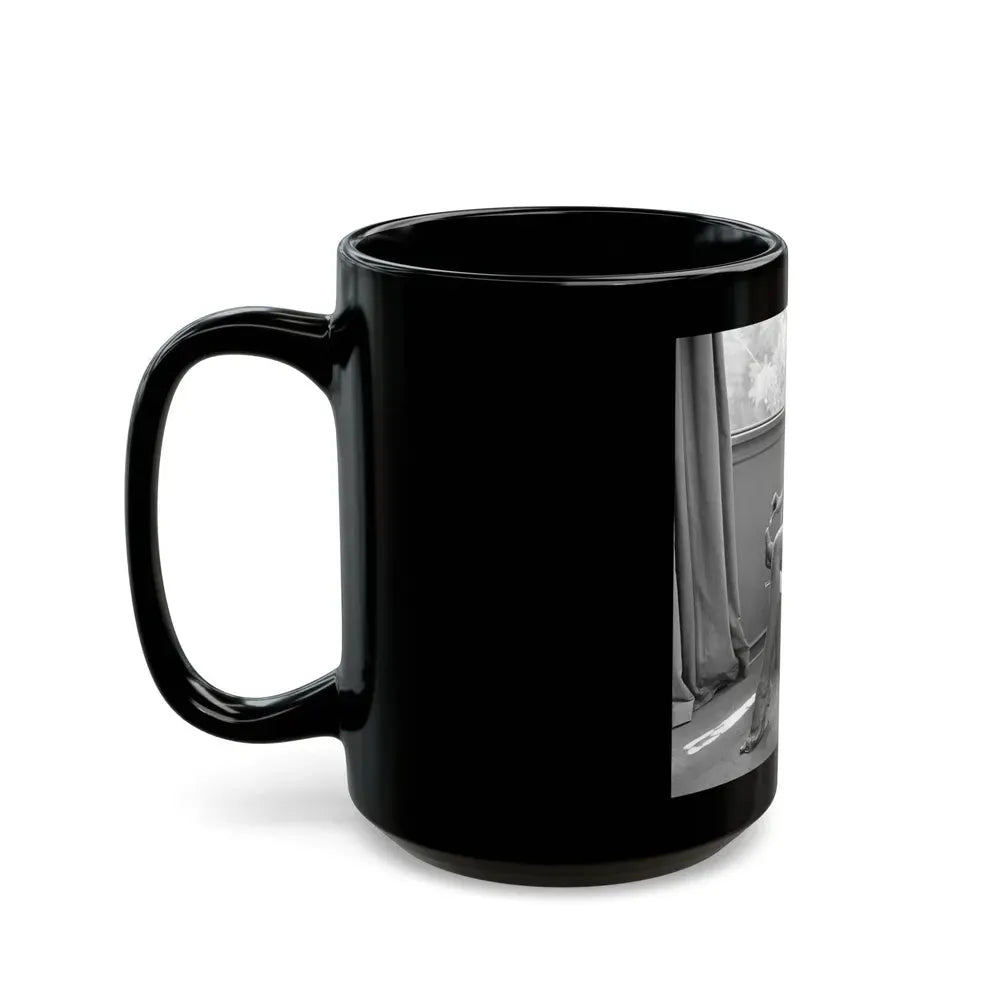 Greta Thyssen #70 (Vintage Female Icon) Black Coffee Mug - Go Mug Yourself