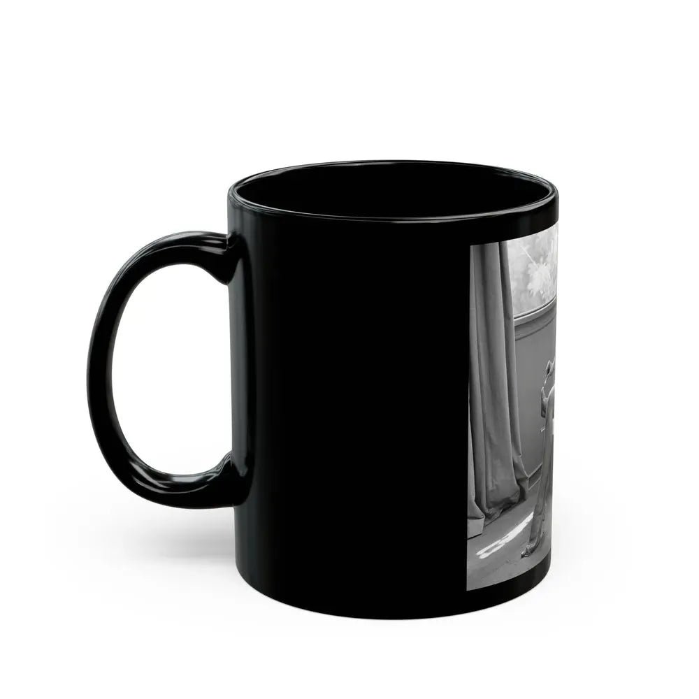 Greta Thyssen #70 (Vintage Female Icon) Black Coffee Mug - Go Mug Yourself