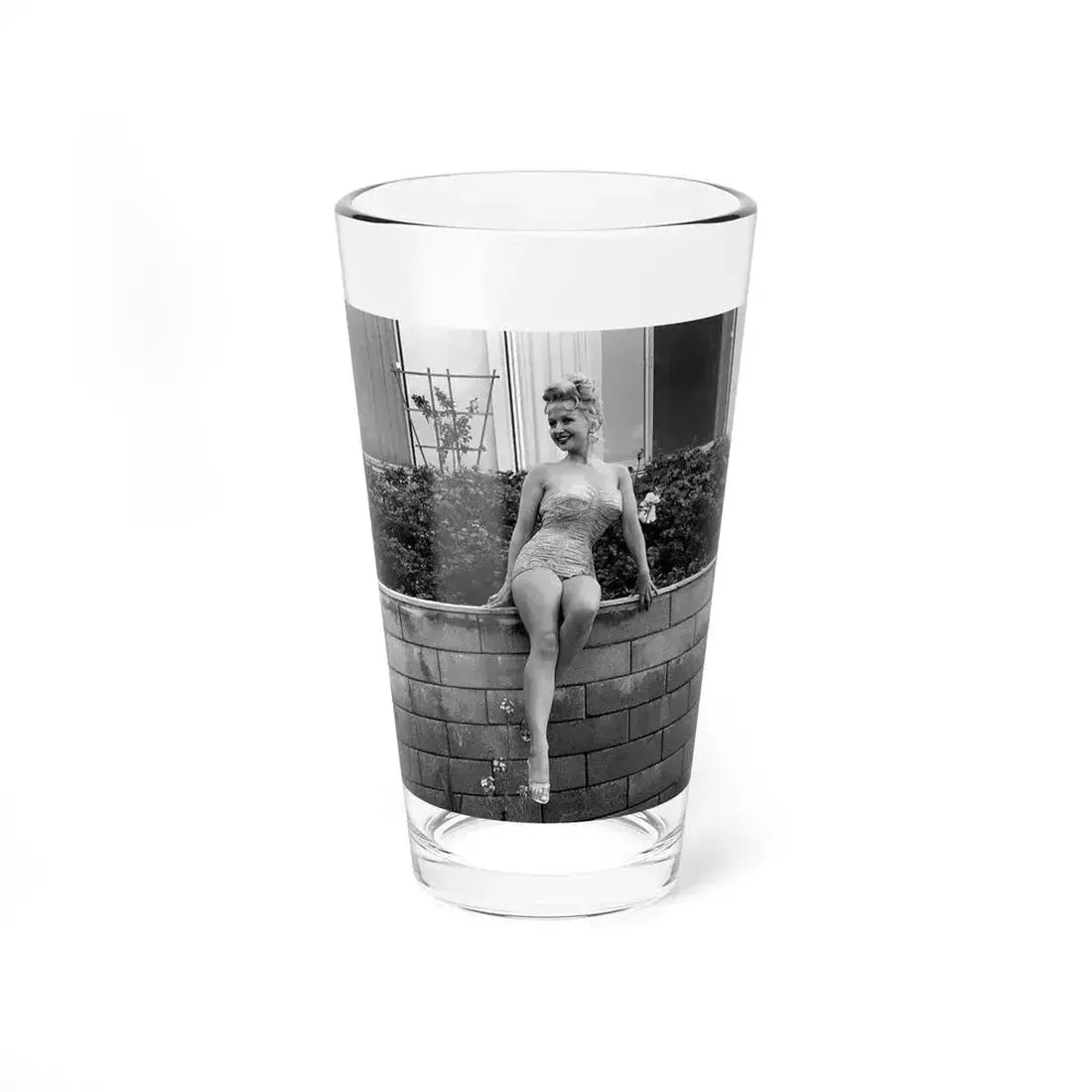 Greta Thyssen #71 (Vintage Female Icon) Pint Glass 16oz 16oz - Go Mug Yourself