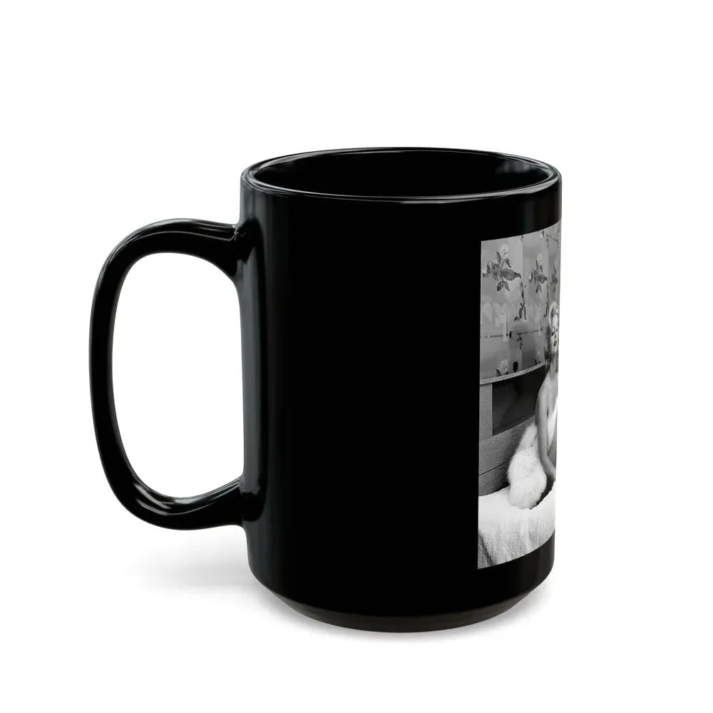 Greta Thyssen #76 (Vintage Female Icon) Black Coffee Mug - Go Mug Yourself