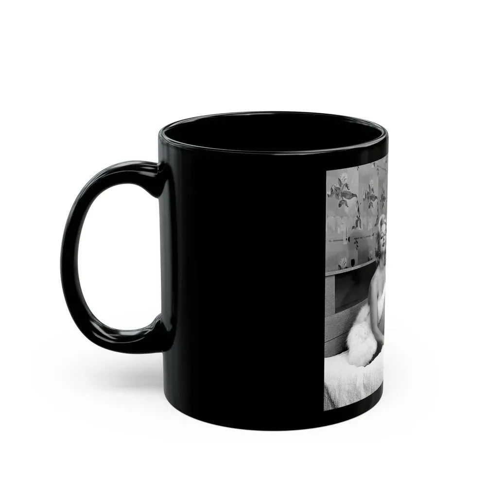 Greta Thyssen #76 (Vintage Female Icon) Black Coffee Mug - Go Mug Yourself