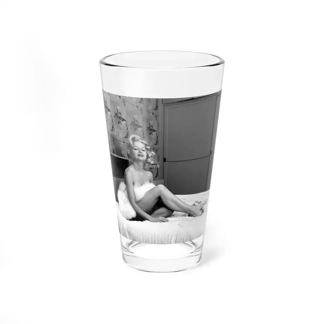Greta Thyssen #76 (Vintage Female Icon) Pint Glass 16oz 16oz - Go Mug Yourself