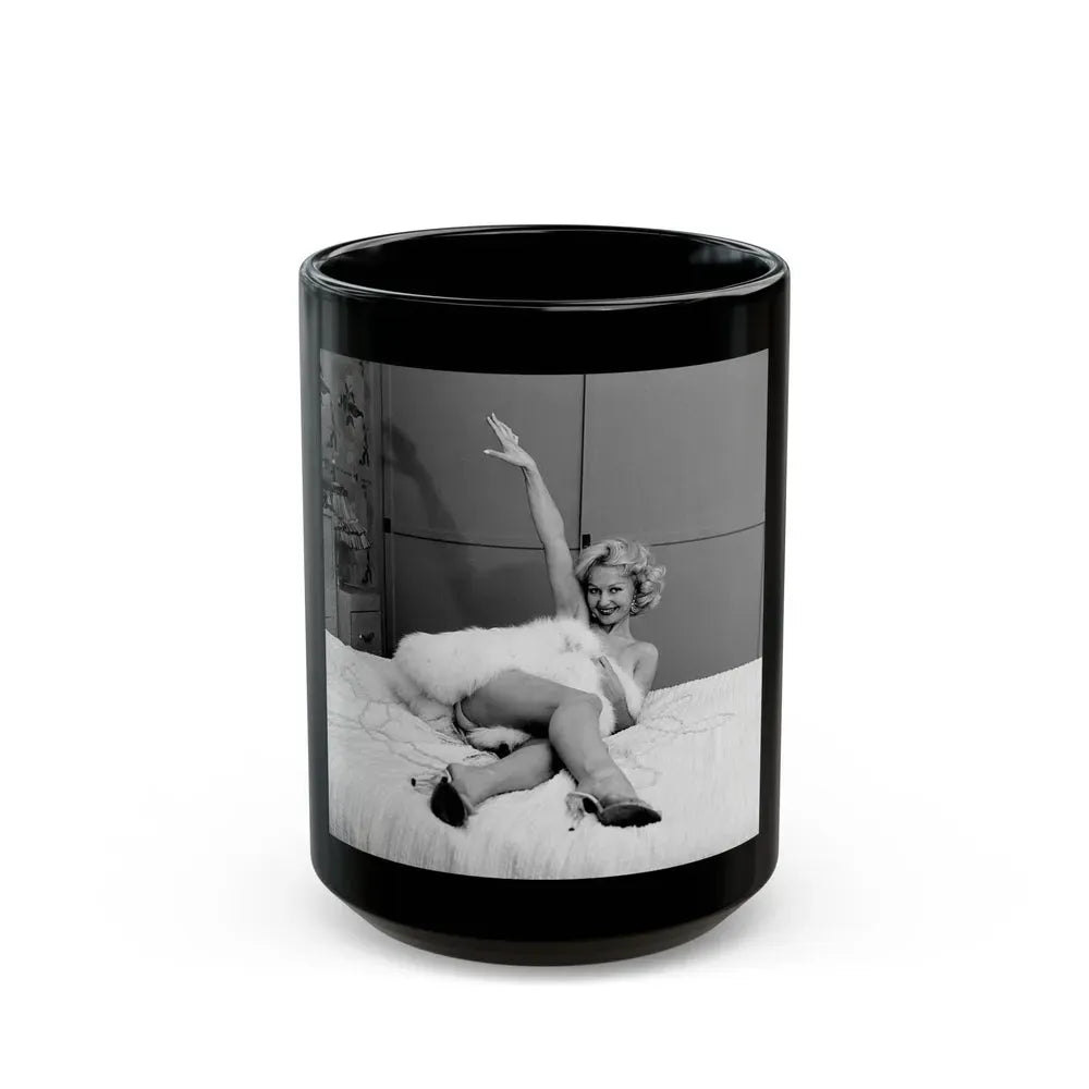 Greta Thyssen #77 (Vintage Female Icon) Black Coffee Mug 15oz - Go Mug Yourself