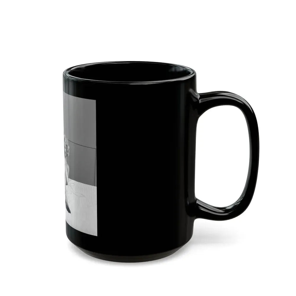 Greta Thyssen #77 (Vintage Female Icon) Black Coffee Mug - Go Mug Yourself