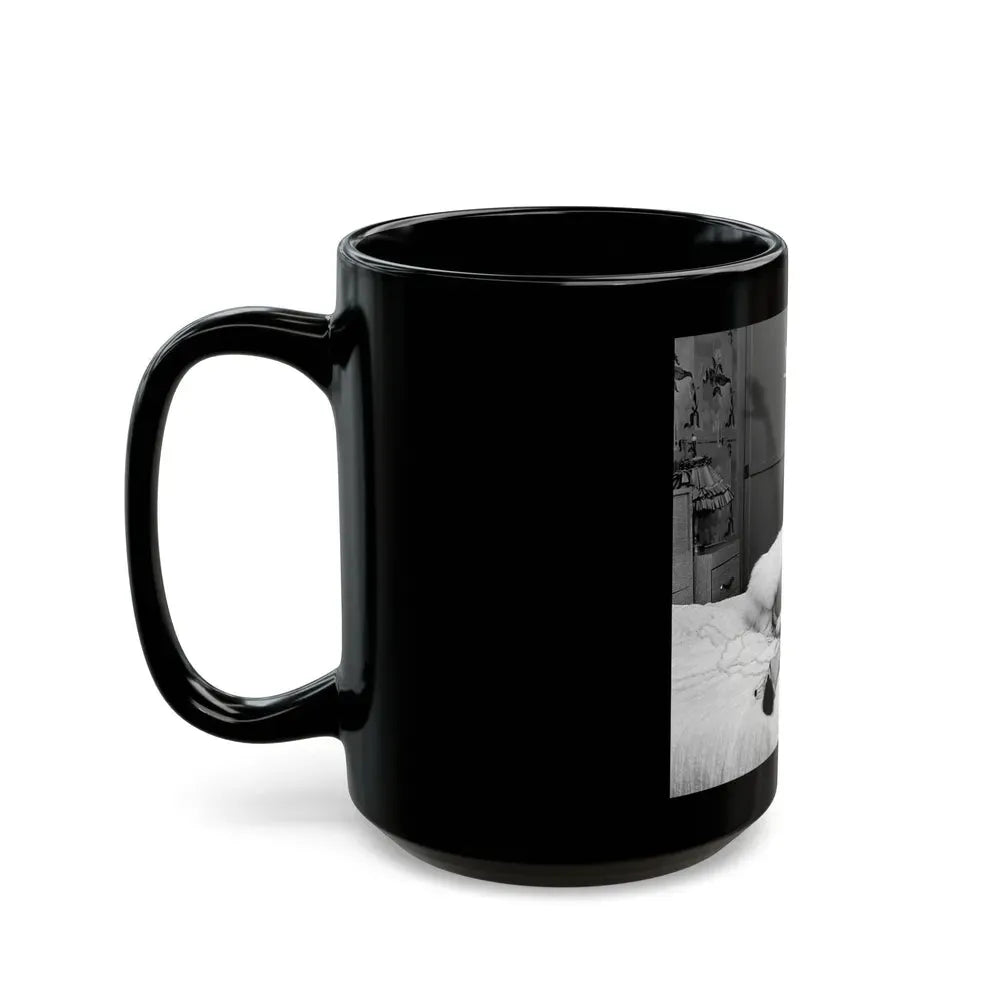 Greta Thyssen #77 (Vintage Female Icon) Black Coffee Mug - Go Mug Yourself