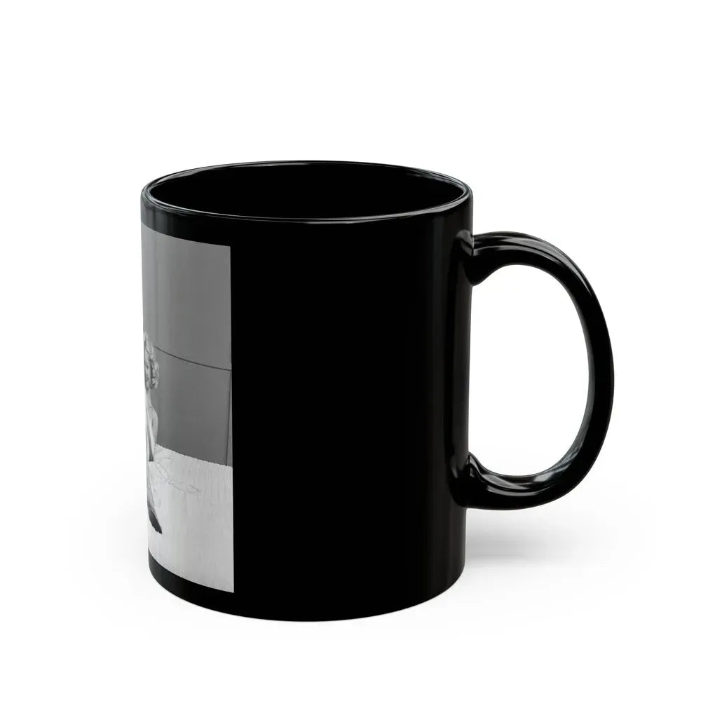 Greta Thyssen #77 (Vintage Female Icon) Black Coffee Mug - Go Mug Yourself