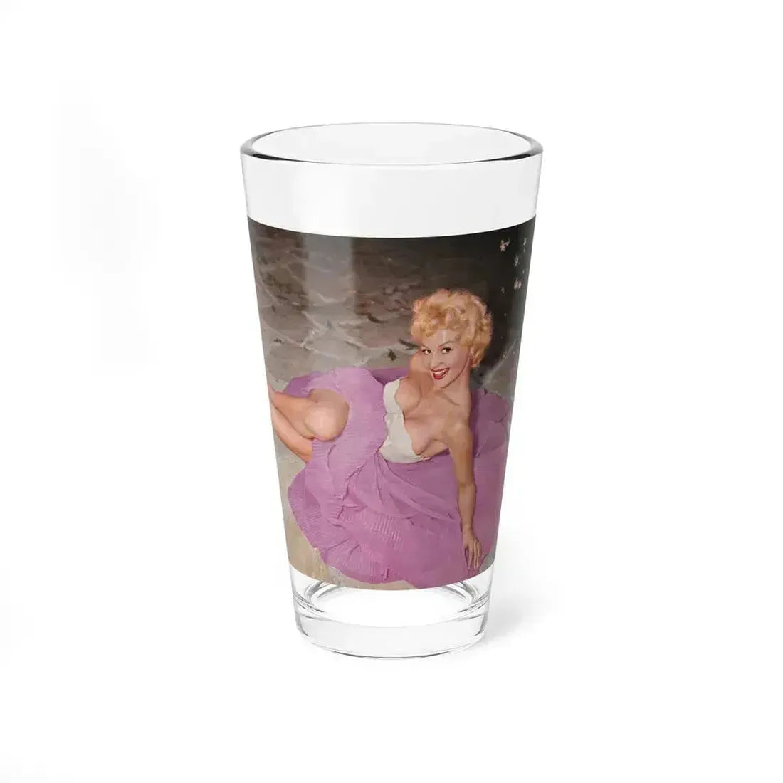 Greta Thyssen #91 (Vintage Female Icon) Pint Glass 16oz 16oz - Go Mug Yourself