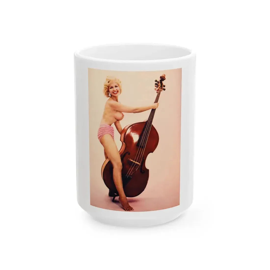 Greta Thyssen #97 1 (Vintage Female Icon) White Coffee Mug 15oz - Go Mug Yourself