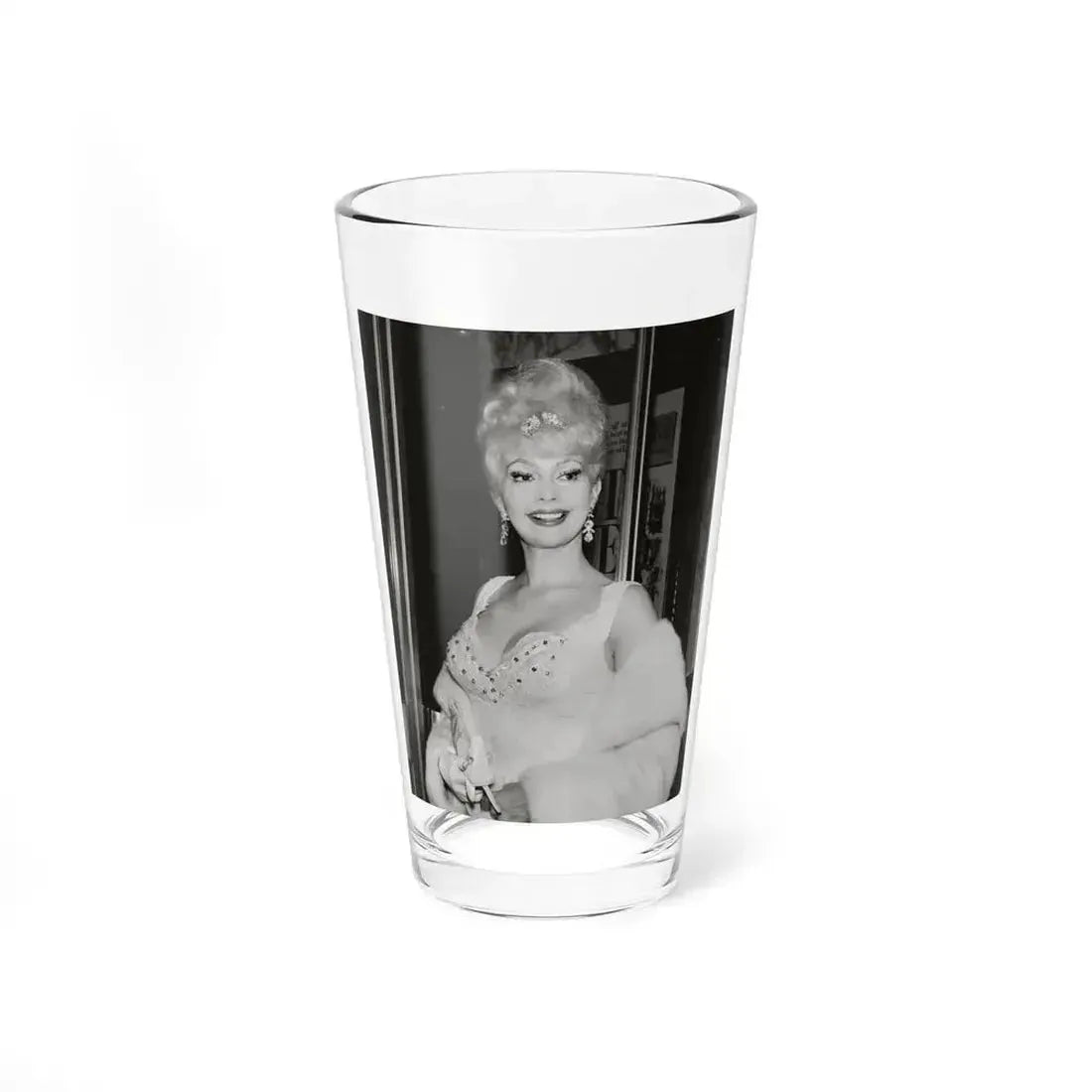 Greta Thyssen #98 (Vintage Female Icon) Pint Glass 16oz 16oz - Go Mug Yourself