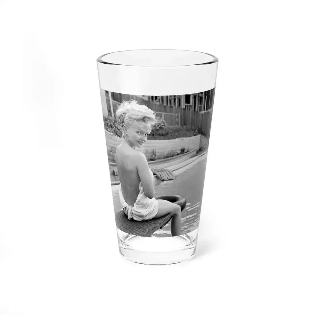 Greta Thyssen #99 (Vintage Female Icon) Pint Glass 16oz 16oz - Go Mug Yourself