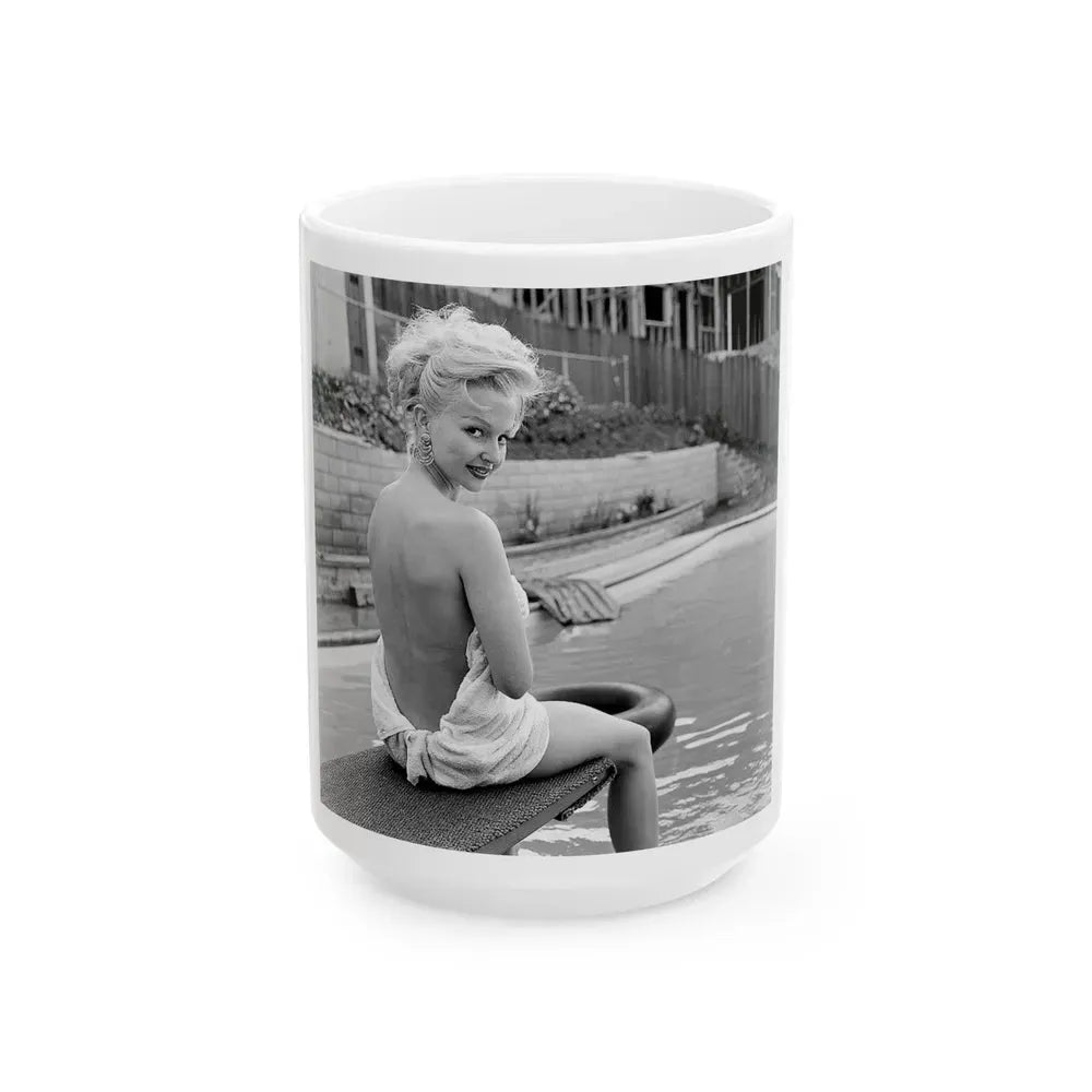 Greta Thyssen #99 (Vintage Female Icon) White Coffee Mug 15oz - Go Mug Yourself