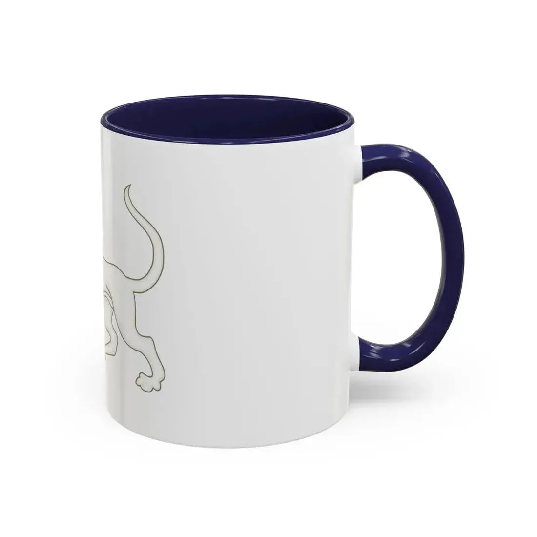 Greyhound of Richmond Badge of Henry VII - Accent Coffee Mug - Go Mug Yourself