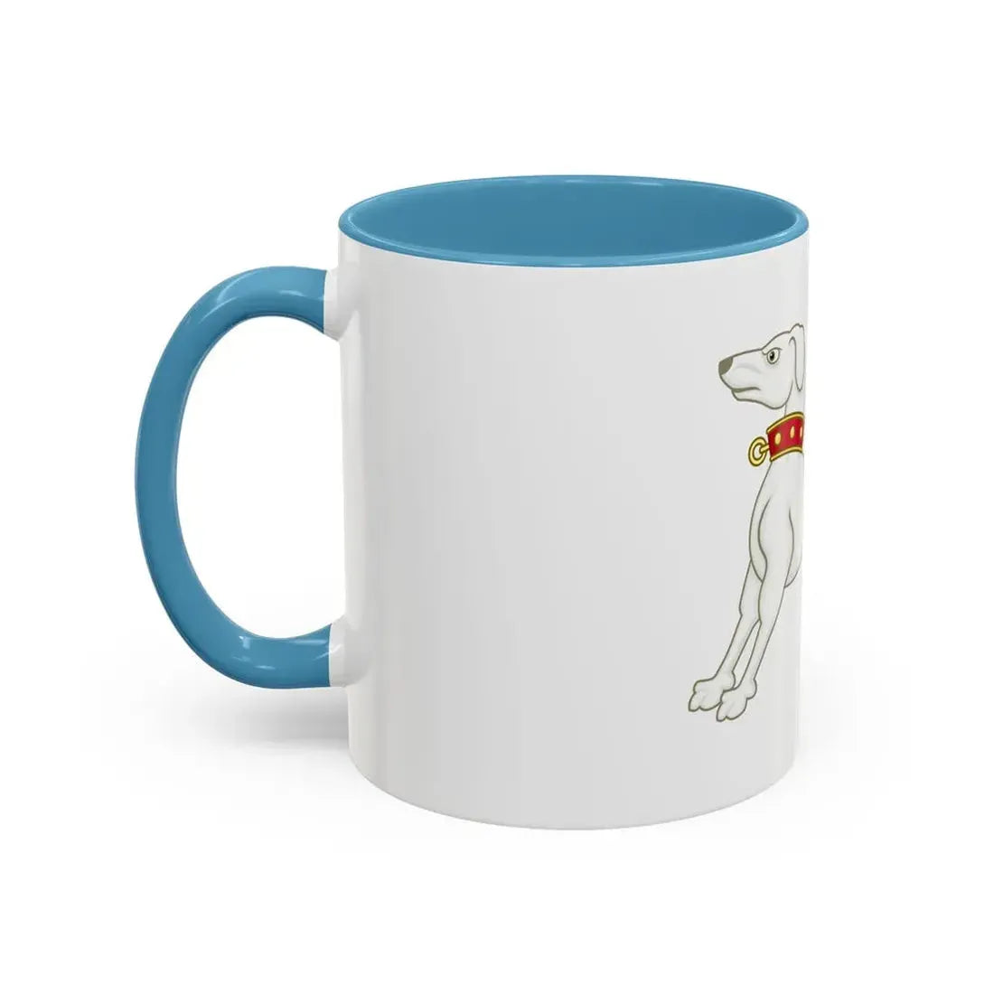 Greyhound of Richmond Badge of Henry VII - Accent Coffee Mug - Go Mug Yourself
