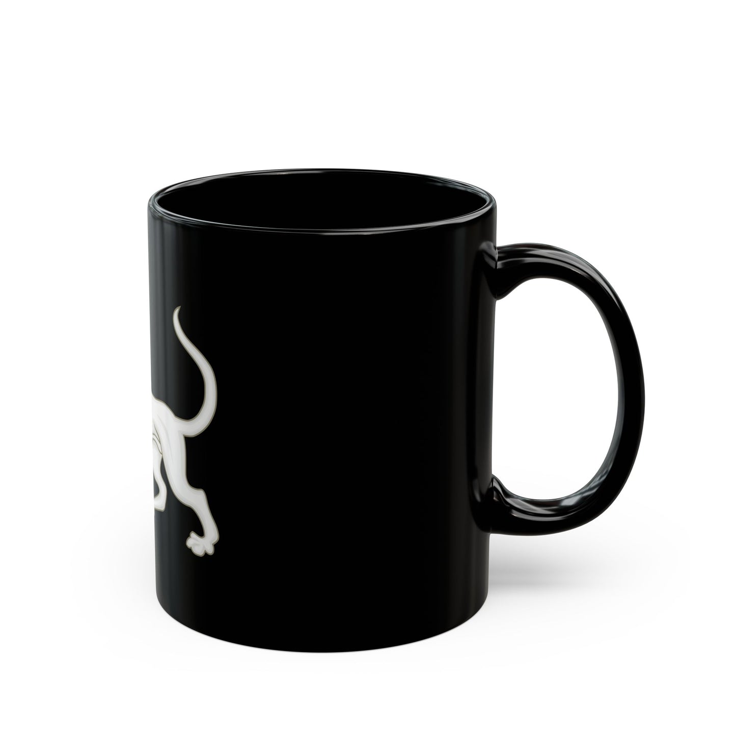 Greyhound of Richmond Badge of Henry VII - Black Coffee Mug-Go Mug Yourself