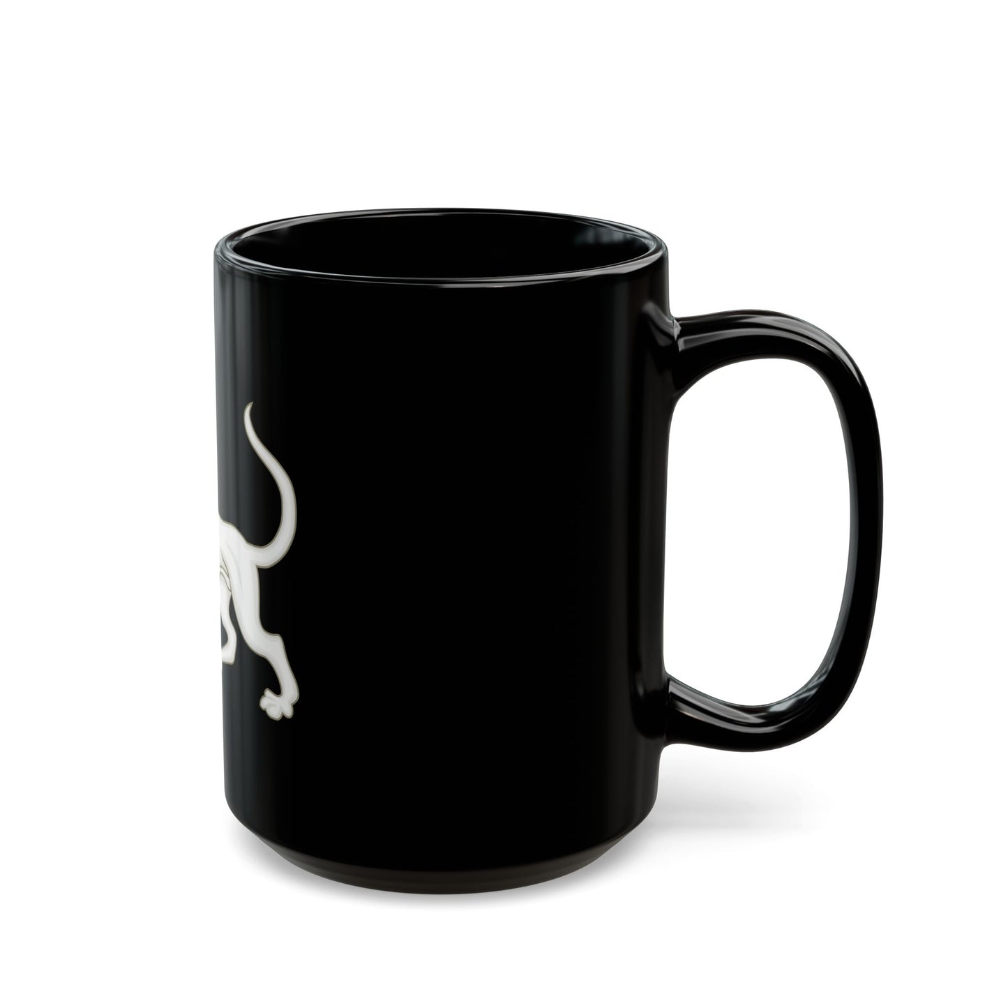 Greyhound of Richmond Badge of Henry VII - Black Coffee Mug-Go Mug Yourself