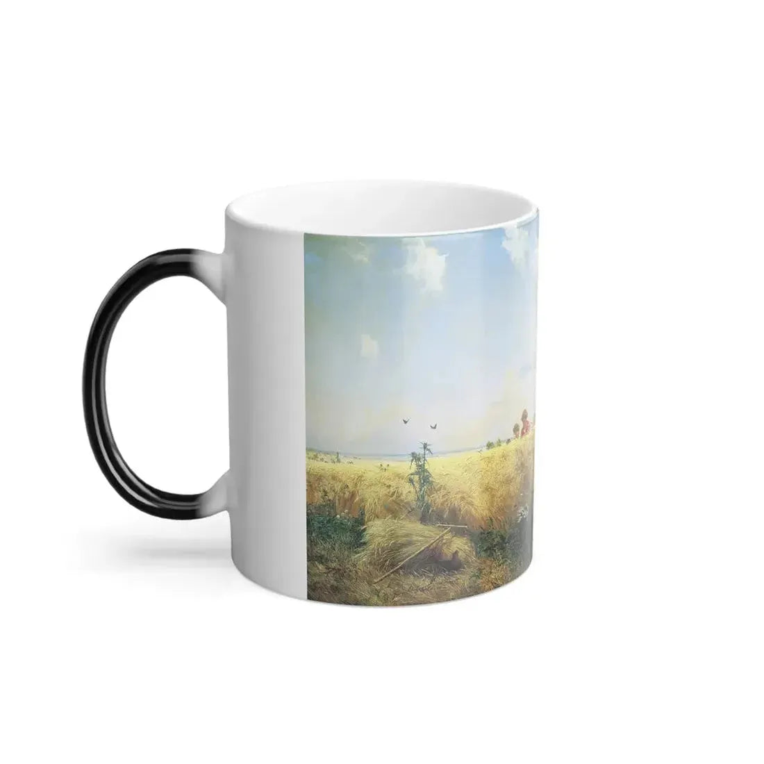 Grigoriy Myasoyedov (1835-1911) Harvest time (The Reapers) - Oil on Canvas 1887 - Color Changing Mug 11oz - Go Mug Yourself