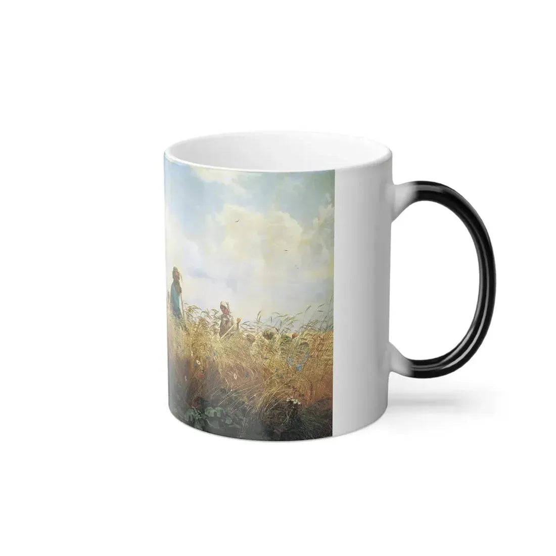 Grigoriy Myasoyedov (1835-1911) Harvest time (The Reapers) - Oil on Canvas 1887 - Color Changing Mug 11oz - Go Mug Yourself