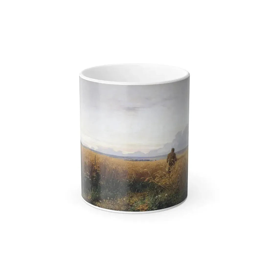 Grigoriy Myasoyedov (1835-1911) The Road in the Rye - Oil on Canvas 1881 - Color Changing Mug 11oz 11oz - Go Mug Yourself