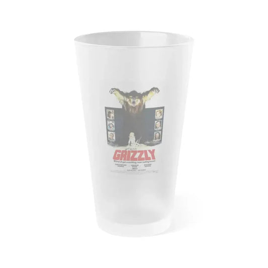 GRIZZLY 1976 Movie Poster - Frosted Pint Glass 16oz Default Title - Go Mug Yourself