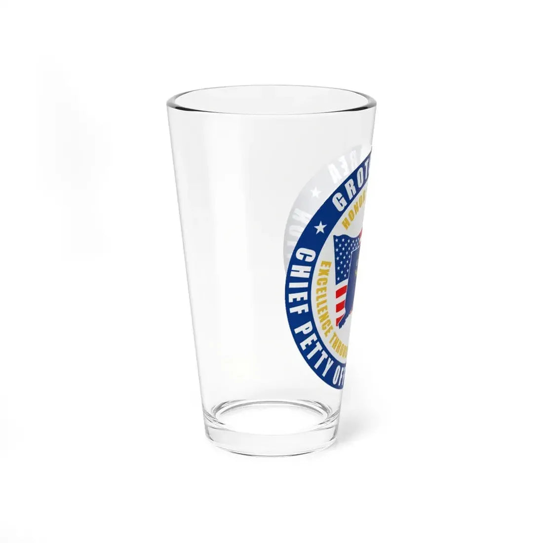 Groton Area CPOA Chief Petty Officer Associations (U.S. Navy) Pint Glass 16oz - Go Mug Yourself