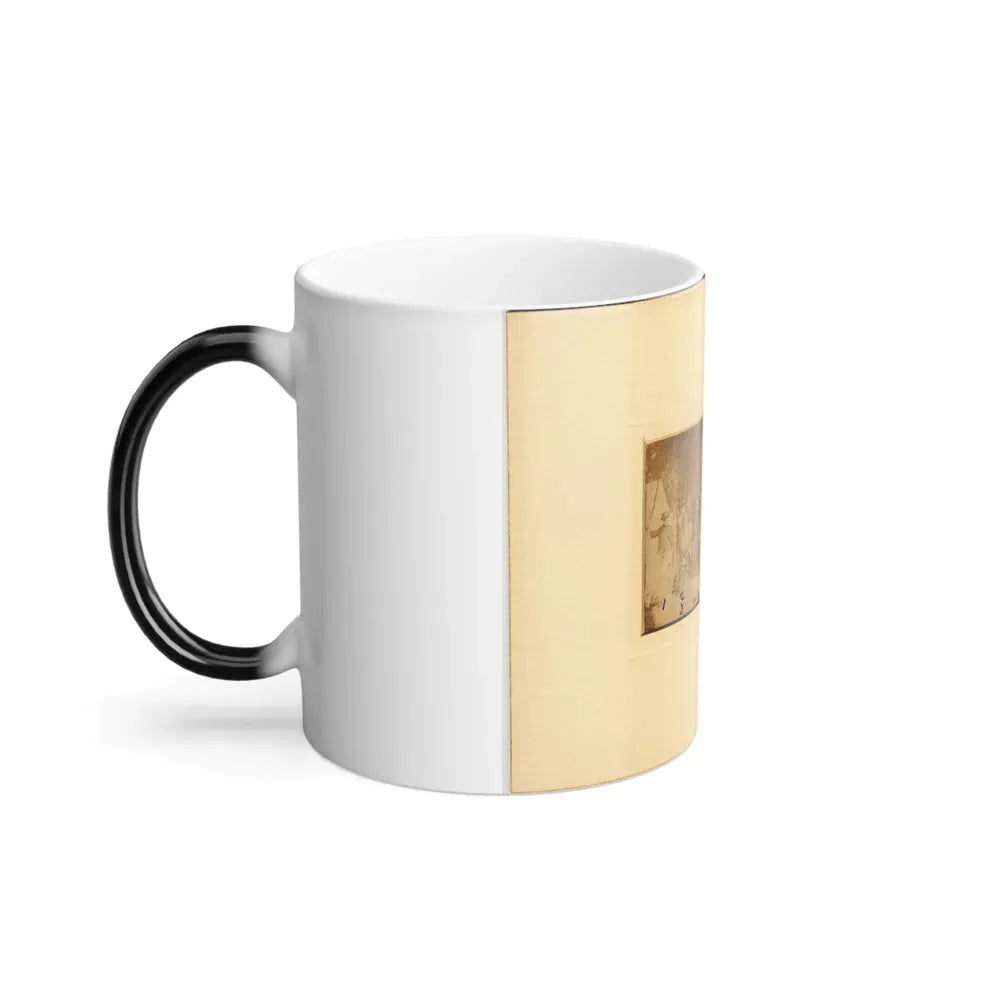 Group at Secret Service Headquarters at Antietam, Maryland (U.S. Civil War) Color Changing Coffee Mug 11oz - Go Mug Yourself