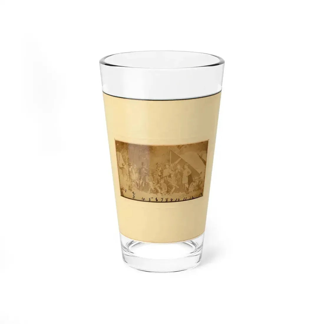 Group At Secret Service Headquarters At Antietam, Maryland (U.S. Civil War) Pint Glass 16oz 16oz - Go Mug Yourself