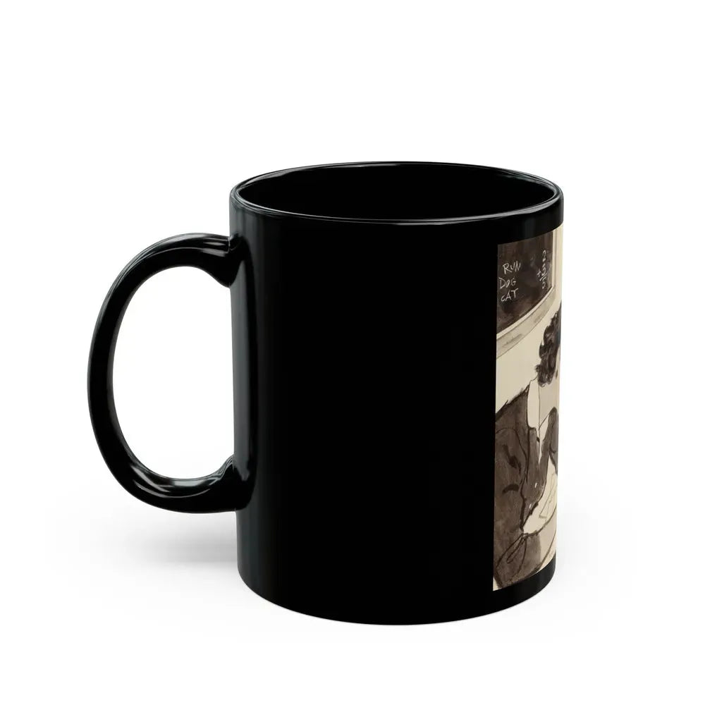 Group of Four Coca-Cola advertisements, 1960 (1) - Black Coffee Mug - Go Mug Yourself