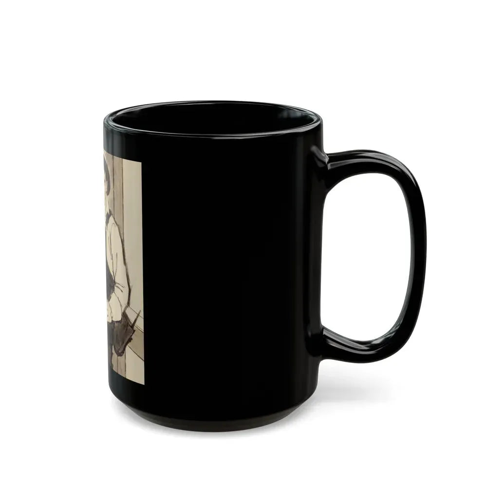 Group of Four Coca-Cola advertisements, 1960 (2) - Black Coffee Mug - Go Mug Yourself