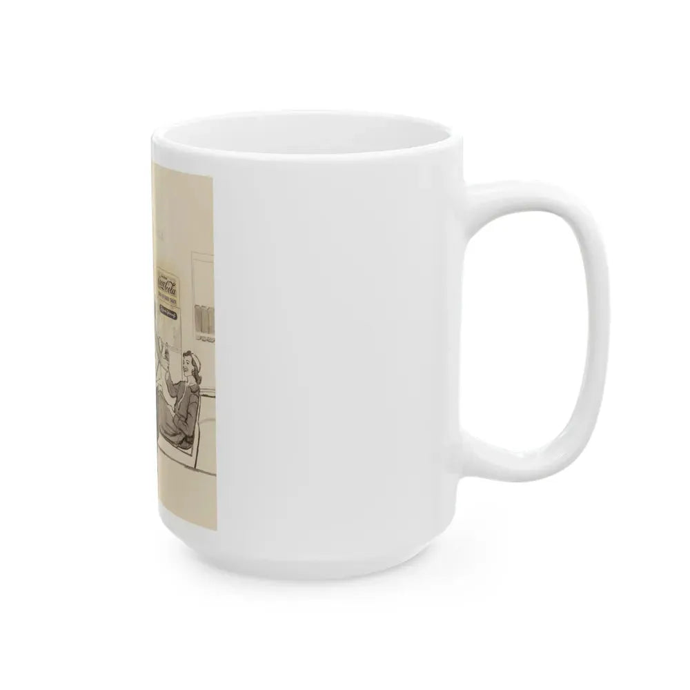 Group of Four Coca-Cola advertisements, 1960 (3) - White Coffee Mug - Go Mug Yourself