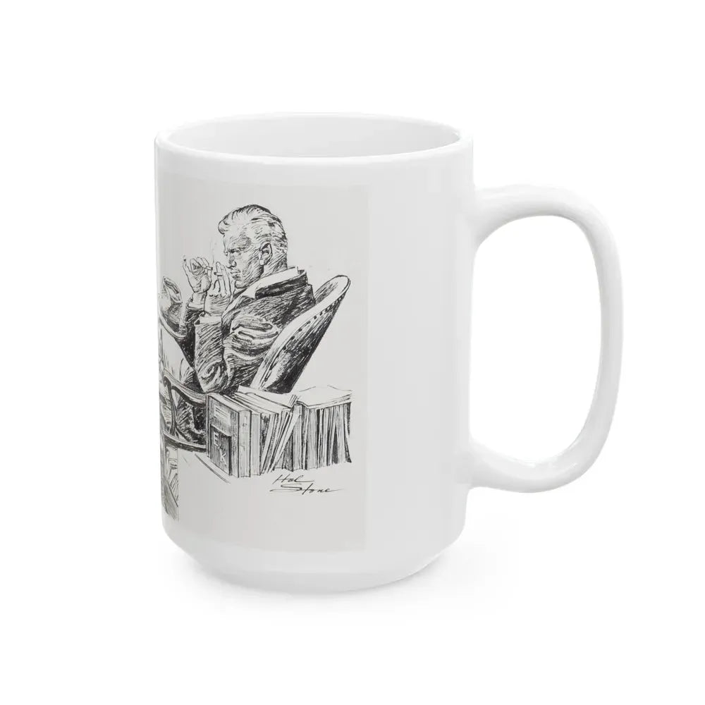 Group of nine story illustrations (2) - White Coffee Mug - Go Mug Yourself