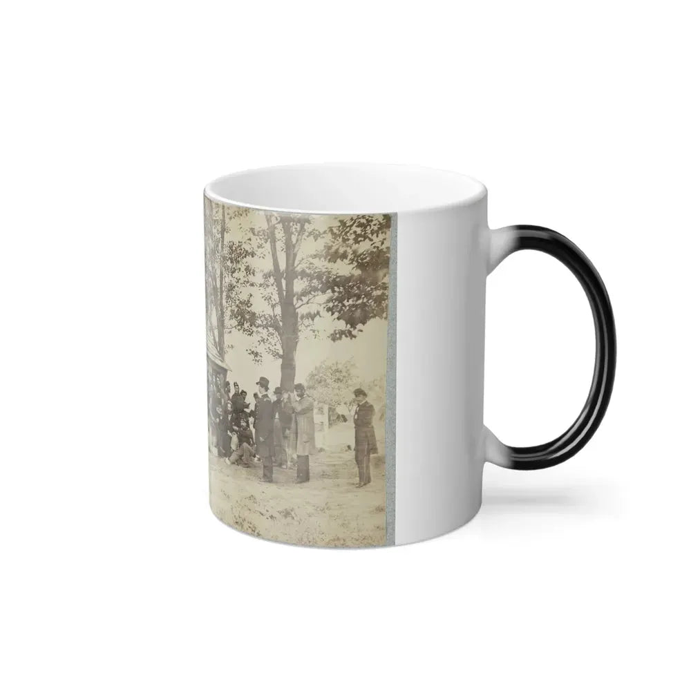 Group of Officers and Soldiers Outside a Sutler's Store (U.S. Civil War) Color Changing Coffee Mug 11oz - Go Mug Yourself