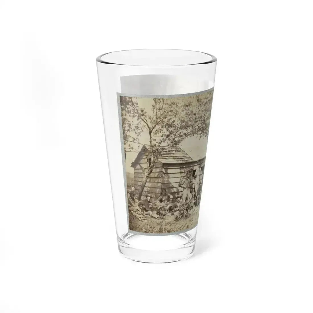 Group Of Officers And Soldiers Outside A Sutler's Store (U.S. Civil War) Pint Glass 16oz - Go Mug Yourself