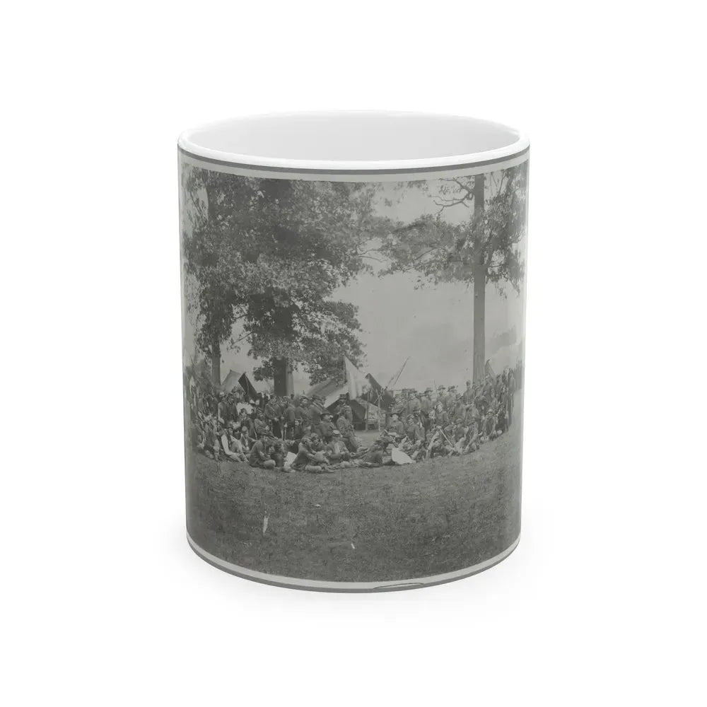 Group Of Officers & Men (U.S. Civil War) White Coffee Mug 11oz - Go Mug Yourself