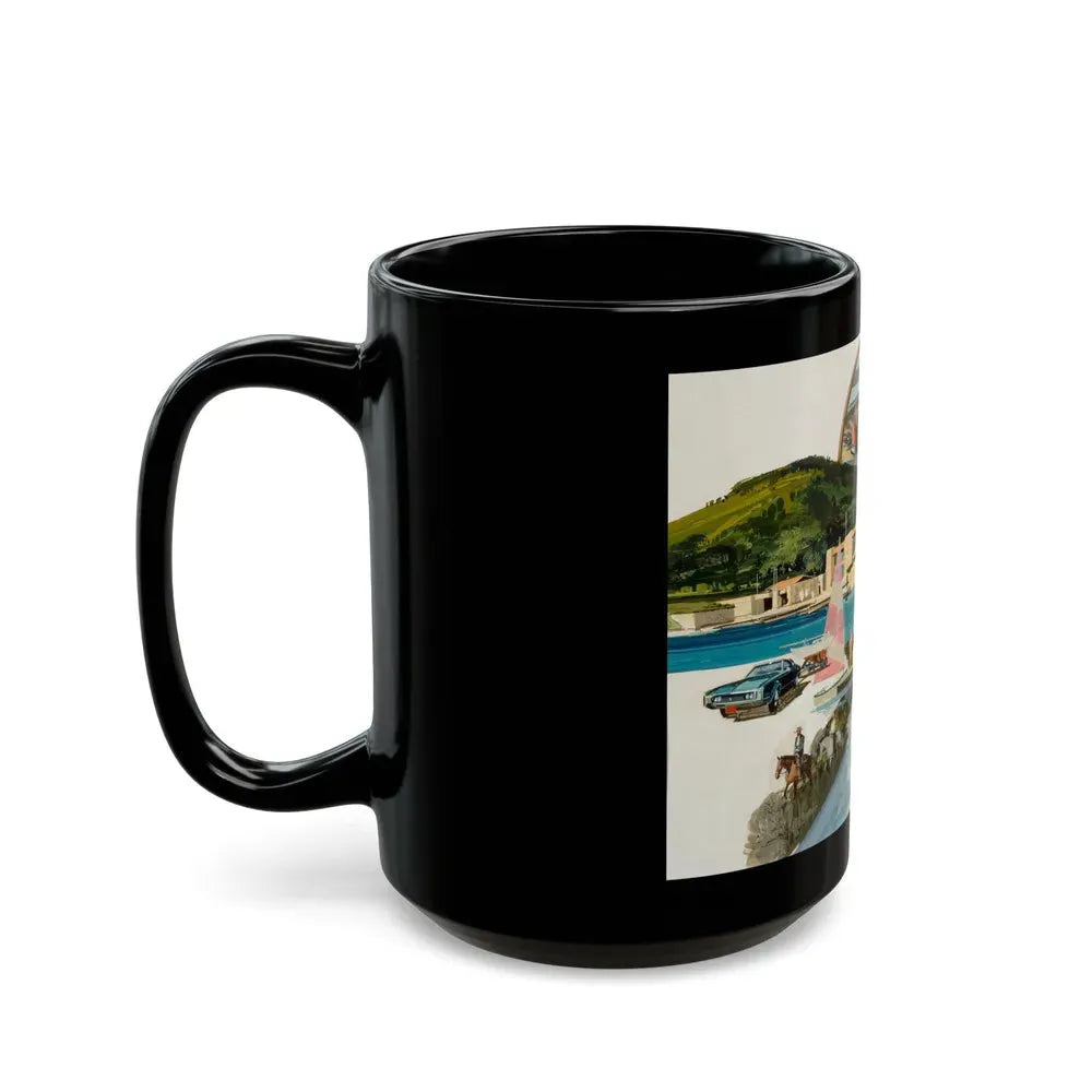 Group of Six Calendar illustrations (1), 1970-78 - Black Coffee Mug - Go Mug Yourself