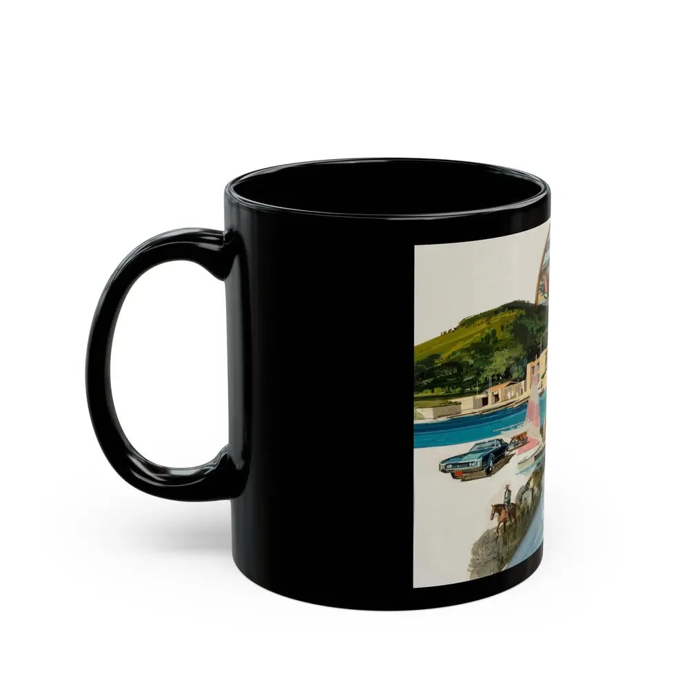 Group of Six Calendar illustrations (1), 1970-78 - Black Coffee Mug - Go Mug Yourself