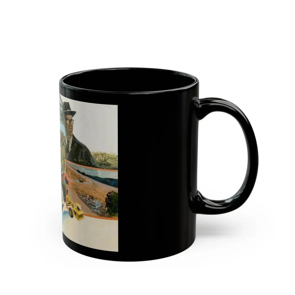 Group of Six Calendar illustrations (1), 1970-78 - Black Coffee Mug - Go Mug Yourself