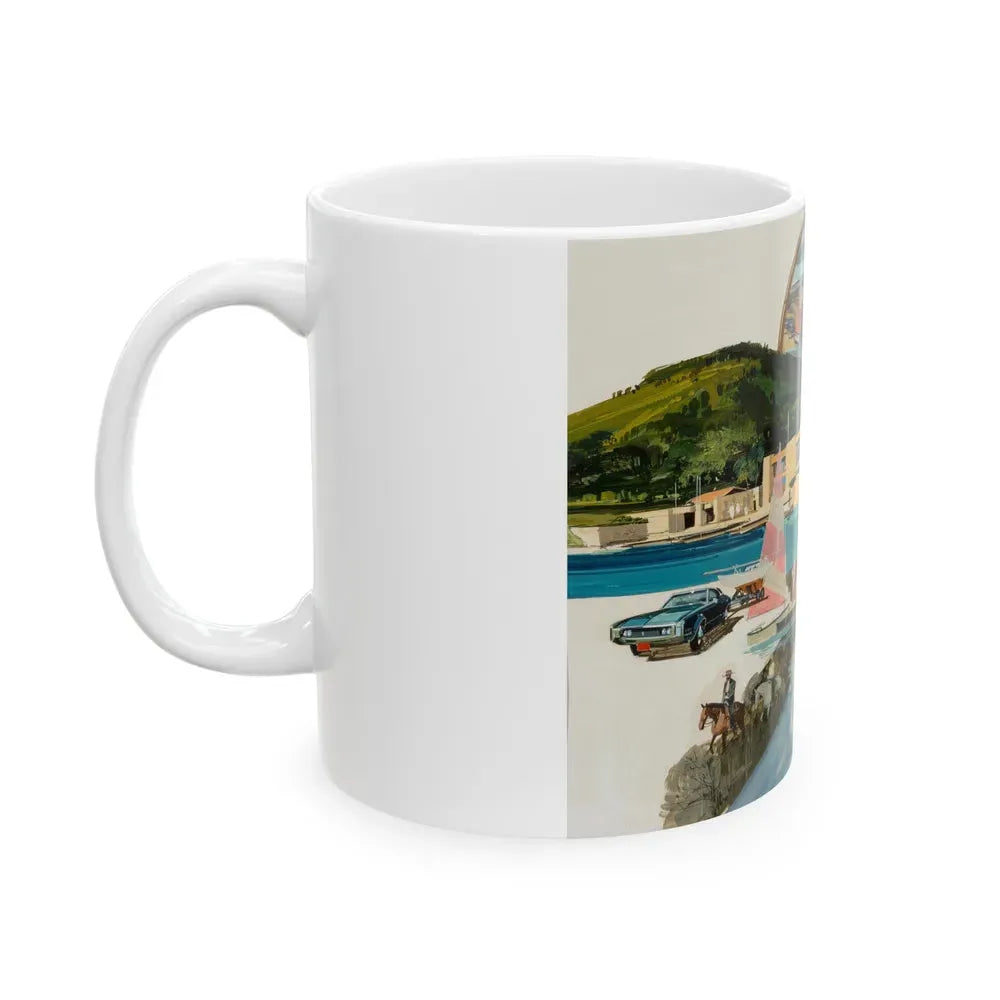 Group of Six Calendar illustrations (1), 1970-78 - White Coffee Mug - Go Mug Yourself