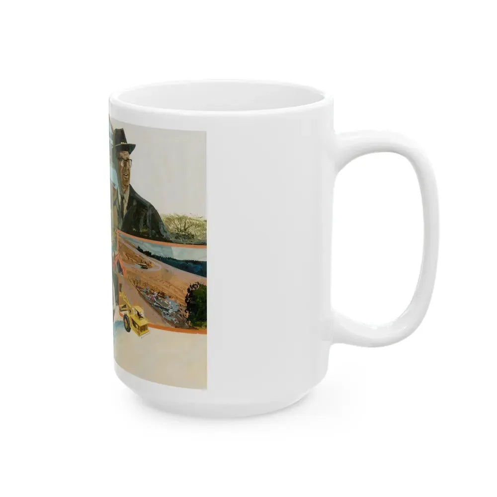 Group of Six Calendar illustrations (1), 1970-78 - White Coffee Mug - Go Mug Yourself