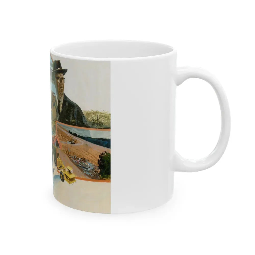 Group of Six Calendar illustrations (1), 1970-78 - White Coffee Mug - Go Mug Yourself