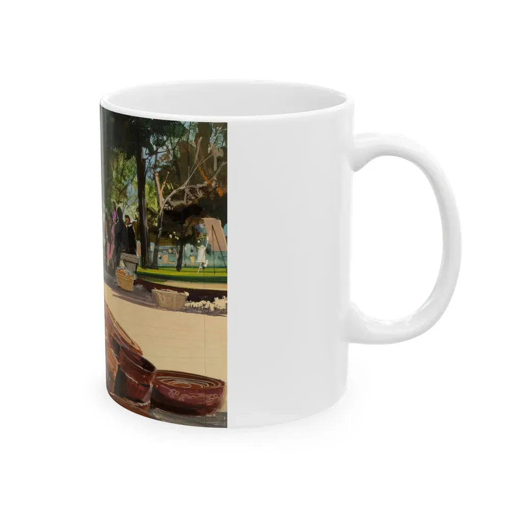Group of Six Calendar illustrations (2), 1970-78 - White Coffee Mug - Go Mug Yourself