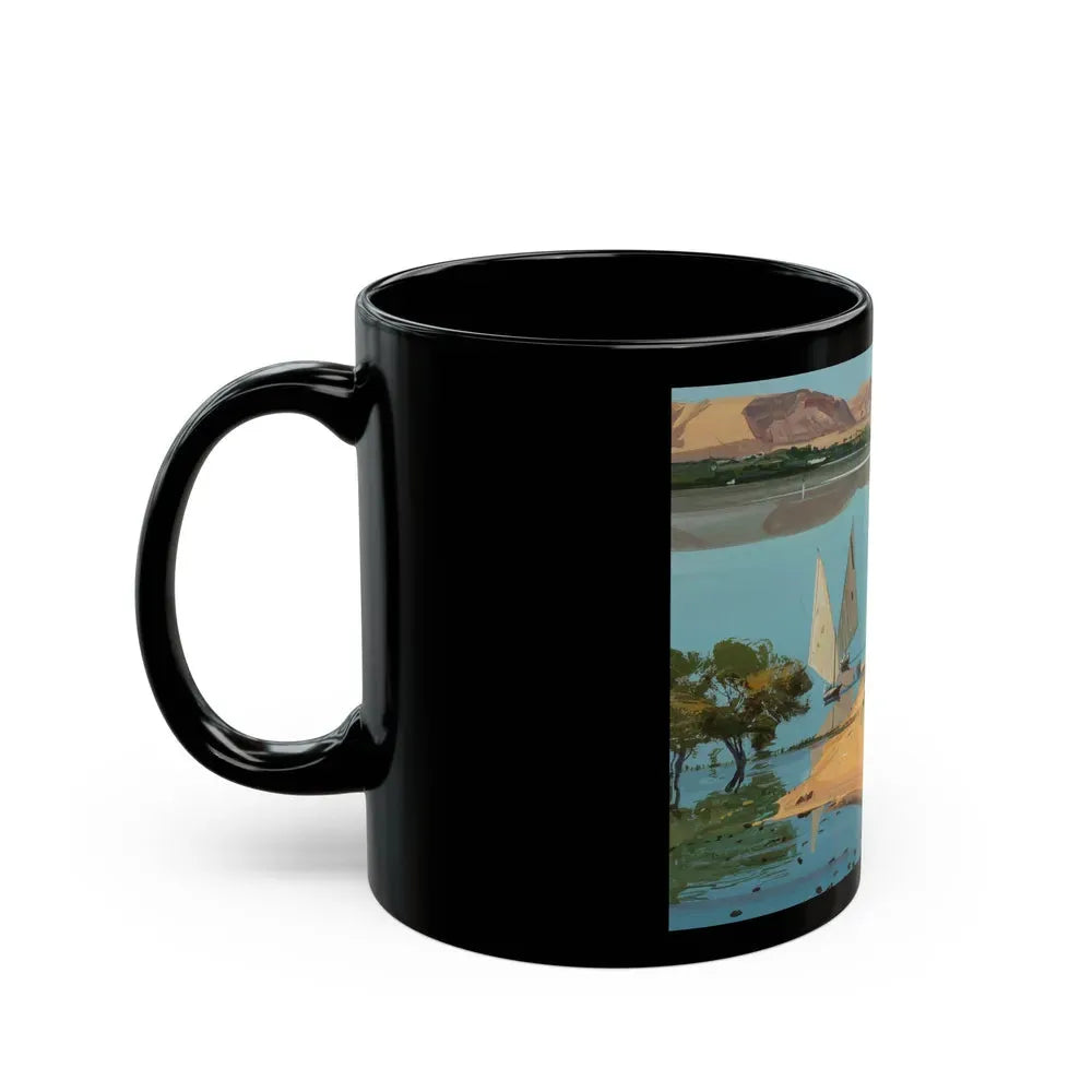 Group of Six Calendar illustrations (3), 1970-78 - Black Coffee Mug - Go Mug Yourself
