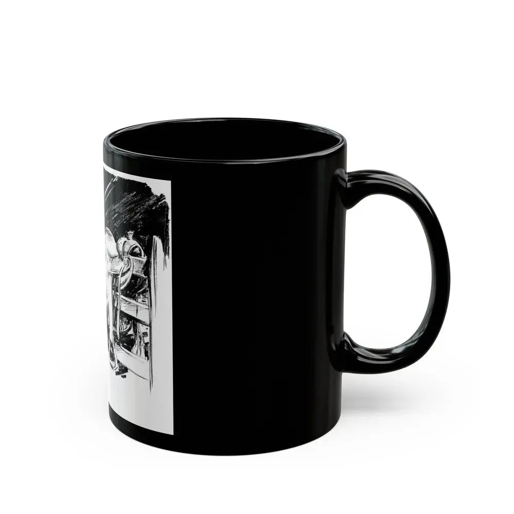 Group of six interior pulp illustrations (1) - Black Coffee Mug - Go Mug Yourself