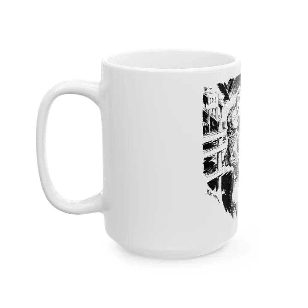 Group of six interior pulp illustrations (1) - White Coffee Mug - Go Mug Yourself
